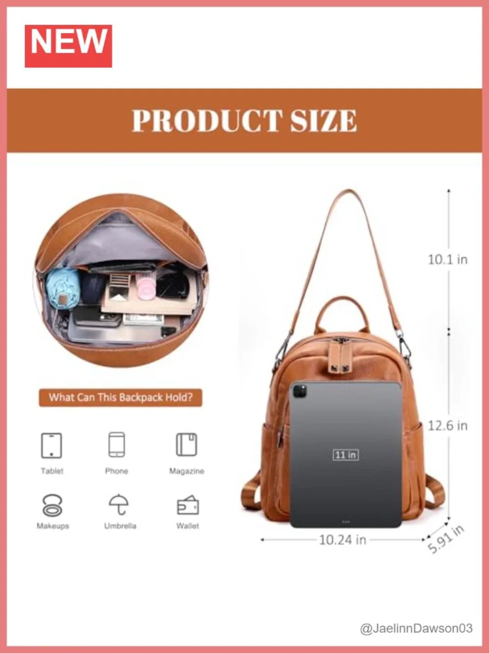 Genuine Leather Convertible Backpack Purse Women Anti-Theft Work Travel Bag